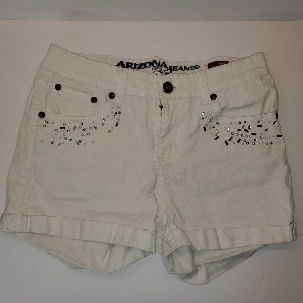 White Arizona jean shorts
